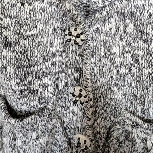 NWOT BCBGMaxAzria Women's Chunky Mohair Cardigan with Jeweled Buttons - Picture 5 of 6